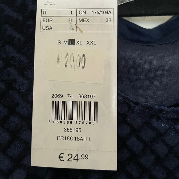 Dark Blue Velvet Dress - Picture 4 of 4